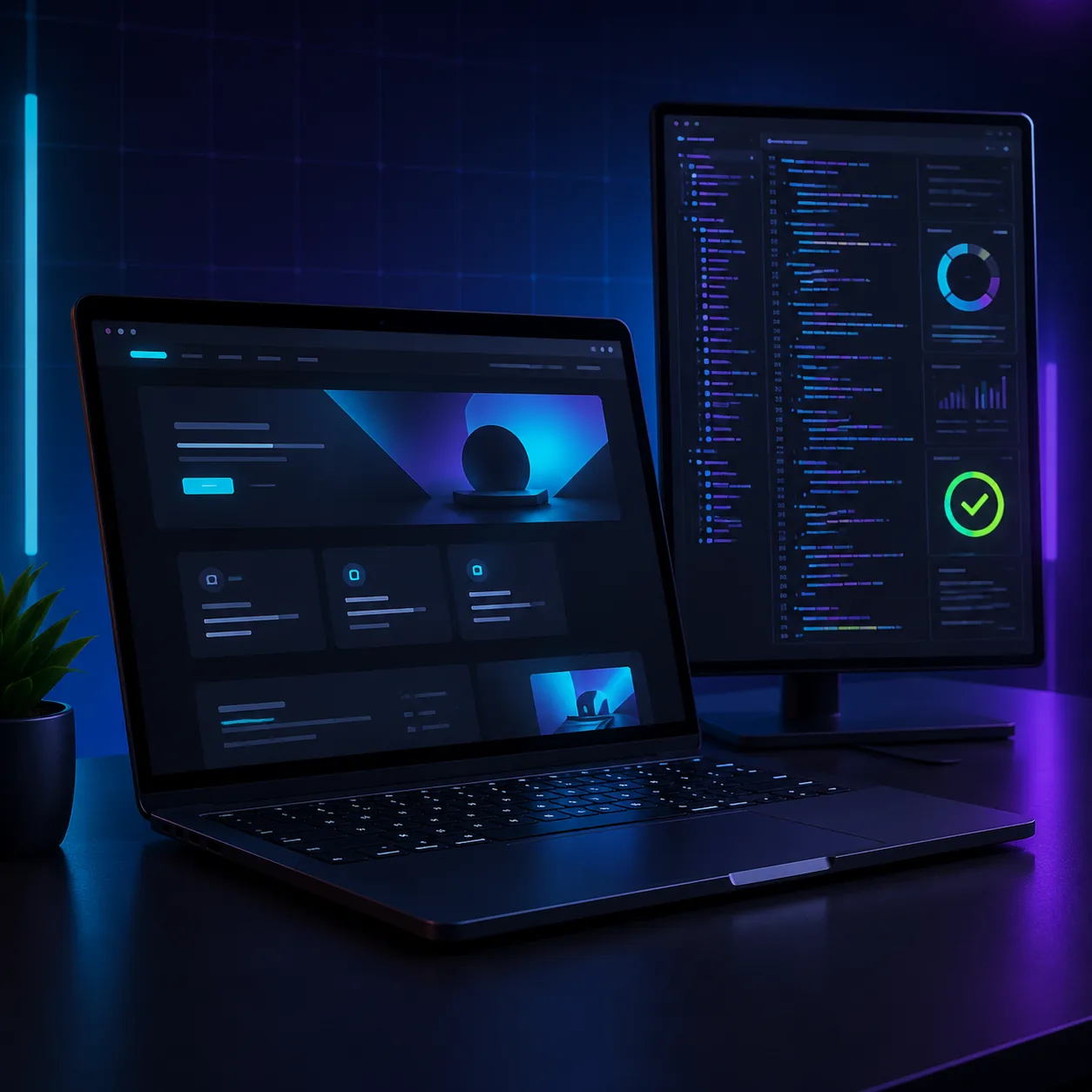 Estación de programación con interfaz web y panel de soporte técnico